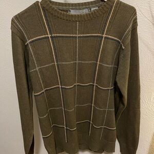 Oscar de la Renta Dark Green Knit Sweater